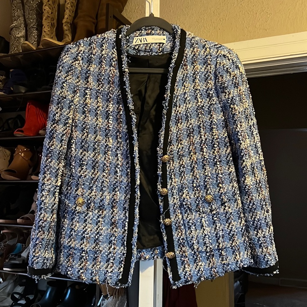 Zara NWOT blue blazer